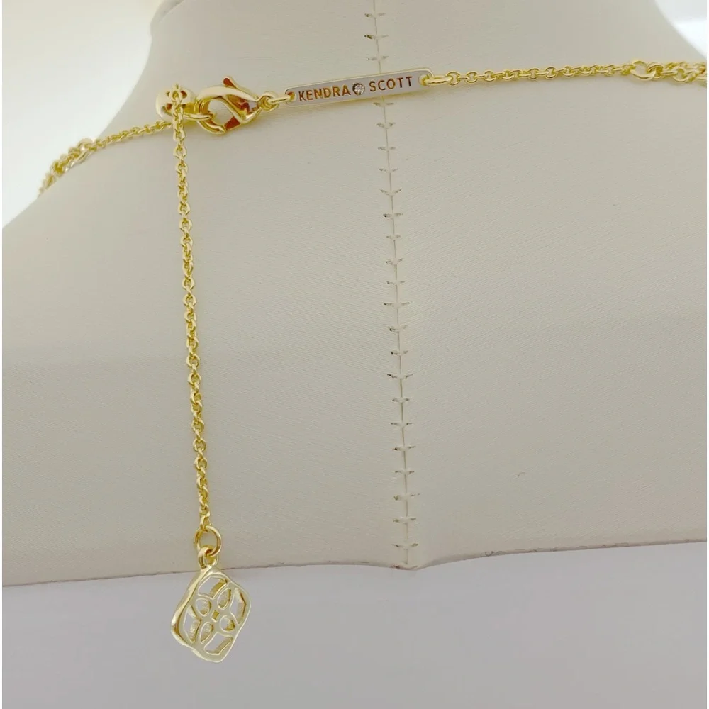 Kendra Scott Elisa Multi Strand Pearl Necklace In Ivory Mother Of Pearl And Gold - Picture 6 of 6